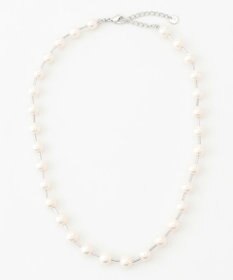 自由区 【カタログ掲載・セレモニー・新色追加】パールバー ネックレス ［新色］シルバー