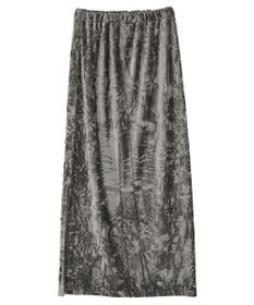 CRAFT STANDARD BOUTIQUE クラッシュベロアサイドスリットスカート