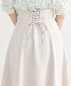 earth music&ecology バックレースアップスカート