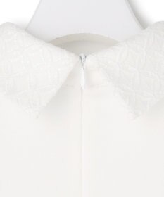 ICB L 【WEB限定カラーあり】マラボーテＷジョーゼット ボウタイ付きシャツカラートップス