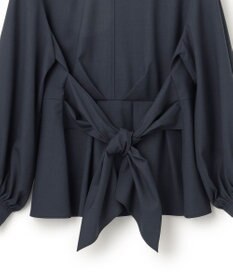 23区 【CLASSY.10月号掲載/洗える】TWマットクロス ペプラム ブラウス