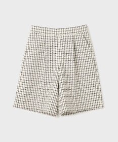 GRACE CONTINENTAL チェックツイードハーフパンツ