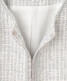 J.PRESS LADIES ファンシーツイード ノーカラー ジャケット
