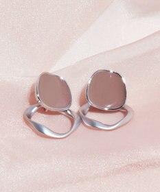 Tiaclasse カラーメタルリングピアス