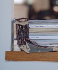 TRICOTE シースルーストライプラメソックス