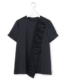 23区 L 【APPLAUDIR】クリアダブルサテン フリルデザイン ブラウス