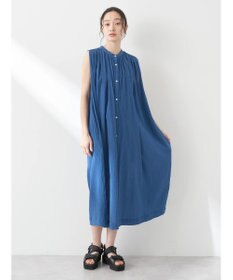 earth music&ecology 綿クレープワンピース（無地）