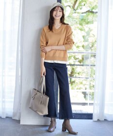 Tiaclasse 【安田美沙子さん着用・選べる2type】ラグランニットトップス