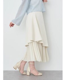 earth music&ecology プリーツドッキングスカート