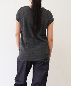 TOQUE 〈大草直子さんアドバイザー〉 【天然素材/2WAY】アルパカシルクニットVネックフレンチ