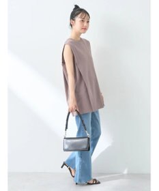 earth music&ecology ボクシーノースリーブチュニック