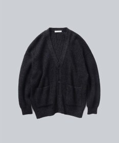 WHITE MAILS 【UNISEX】WASHI&MOHAIR RIB KNIT OVERSIZED カーディガン