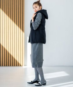 組曲 L 【WEB限定】コクーンシルエット ニットワンピース