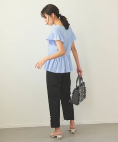 Feroux 【洗える】パールポイントテーパード パンツ