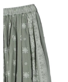 CRAFT STANDARD BOUTIQUE パネル柄マキシギャザースカート