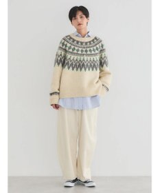 AMERICAN HOLIC フェアアイル柄ニットプルオーバー