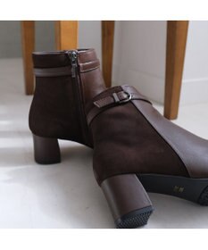 Pointer 本革スエードコンビショートブーツ