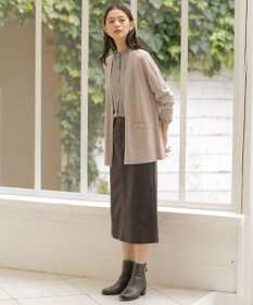 J.PRESS LADIES S 【洗える】KNIT BASIC ロングカーディガン