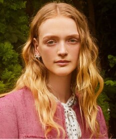 TOCCA GLITTER RIBBON EARRINGS イヤリング