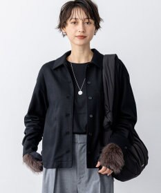 23区 S 【滝沢眞規子さん着用/VERY掲載/洗える】ウールミルドジャージー シャツ