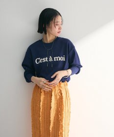 Green Parks さがら刺繍ロゴニットプルオーバー