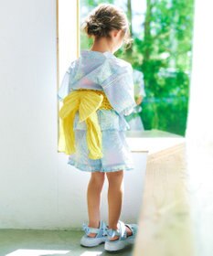 ANY KIDS 【洗濯機可能】簡単帯付き 甚平セット