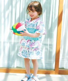 ANY KIDS 【洗濯機可能】簡単帯付き 甚平セット