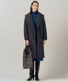 ICB 【洗える】 シルキーウールダブルフェイス ハイネックニットワンピース