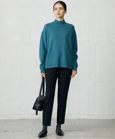 自由区 ウールカシミヤブレンドハイネック ニット