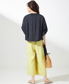 ANY SIS S 【接触冷感・速乾・UVカット】ツヤテロギャザー ブルゾン