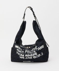 russet ステンシル風プリント ナイロン2WAYショルダーバッグ(SF-271)