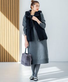 組曲 L 【WEB限定】コクーンシルエット ニットワンピース