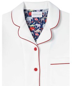 une nana cool 【綿混】ハイゲージダブルエアー 長袖開襟パジャマ MADE WITH LIBERTY FABRIC