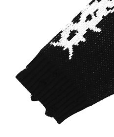 WEGO クロスダメージニットBIGブルゾン