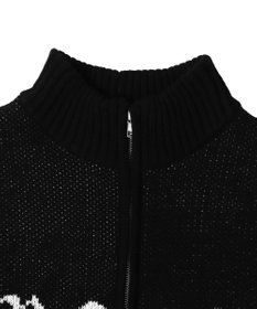 WEGO クロスダメージニットBIGブルゾン