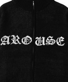 WEGO クロスダメージニットBIGブルゾン