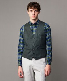 JOSEPH ABBOUD 【ストレッチ/スウェードタッチ/JAPANファブリック】コマ スウェード ベスト