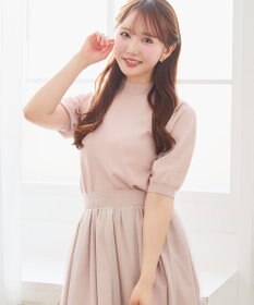 Feroux シャイニーハーフスリーブ ニット