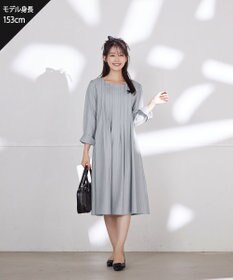 Tiaclasse 【洗える】スタイルアップも叶うピンタックワンピース