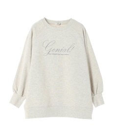 earth music&ecology 裏毛ロゴチュニック