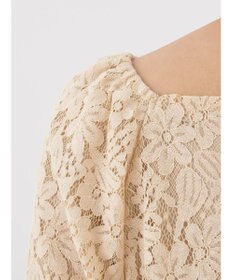 earth music&ecology フラワーレースブラウス