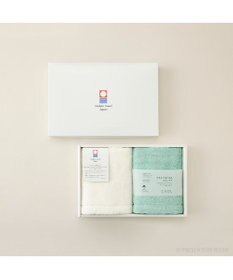 PRESENTERS ROOM CUOL タオルではじめるスキンケア / フェイスタオル　ホワイト×ミント