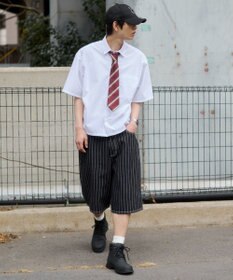 WEGO 【ユニセックス着用ITEM/SMLサイズ展開】スーパーバギーデニムショーツ