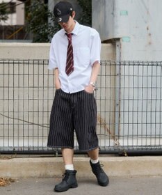 WEGO 【ユニセックス着用ITEM/SMLサイズ展開】スーパーバギーデニムショーツ