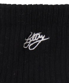 WEGO カラーロゴ刺繍アンクルパイルソックス