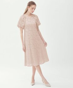 23区 L 【APPLAUDIR】シフォンカットジャガード ドレス