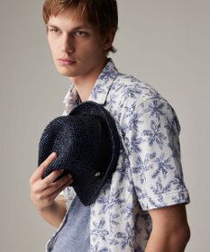 JOSEPH ABBOUD 【サイズ調整可】ラフィアメランジ ハット