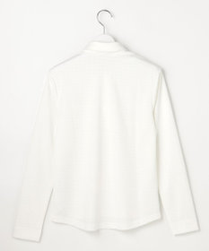 23区GOLF 【WOMEN】モノグラムジャガード長袖ポロシャツ