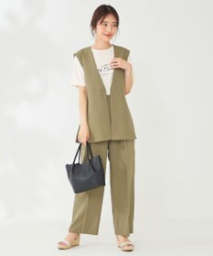 ANY SIS 【セットアップ対応】リネンライク ジレ