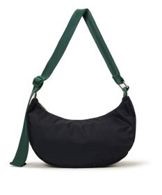 LeSportsac MED HAMMOCK ADJ BAG/ディープシー/ボトルグリーンウェビング